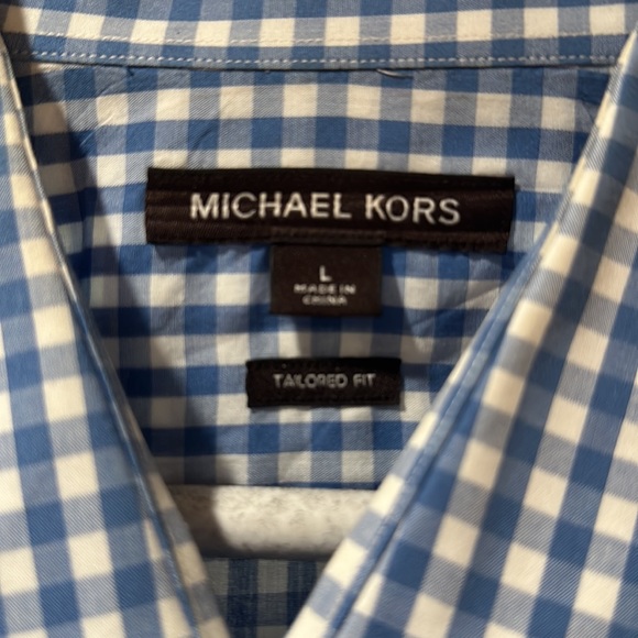 Michael Kors Mens Blue Button Down shirt - Picture 2 of 2